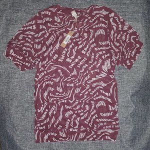 NWT SKIMS 3X Summer Mesh T-shirt RASPBERRY SWIRL